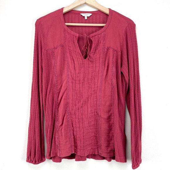 Lucky Brand Tops - Lucky Brand Womens Peasant Top